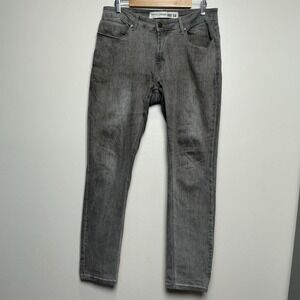 Men's Barbell Apparel Athletic Fit Jeans DO17 Gray Sz 34 Tapered